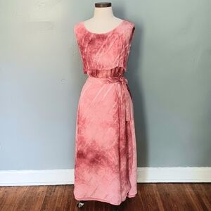 Vintage pleated, flowy wrap skirt suit set. Size small. Connie's Moon Light L.A.